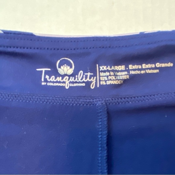 Tranquility Womens Plus Size XX-Large Tropical Elastic Waist Golf Sport Skort - Picture 3 of 7